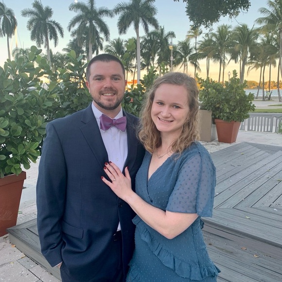 Lulu's Blue Asymmetrical Ruffled Wrap Dress - Picture 13 of 13